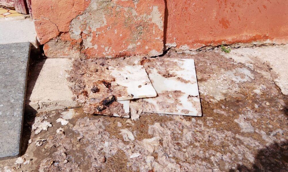 Una familia de Lardero lleva diez días conviviendo con aguas negras bajo su ventana sin que nadie actúe