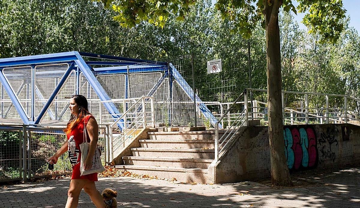 Logroño tendrá cerrada la pasarela entre San Miguel y La Laguna al menos hasta 2027 tras detectarse graves problemas estructu