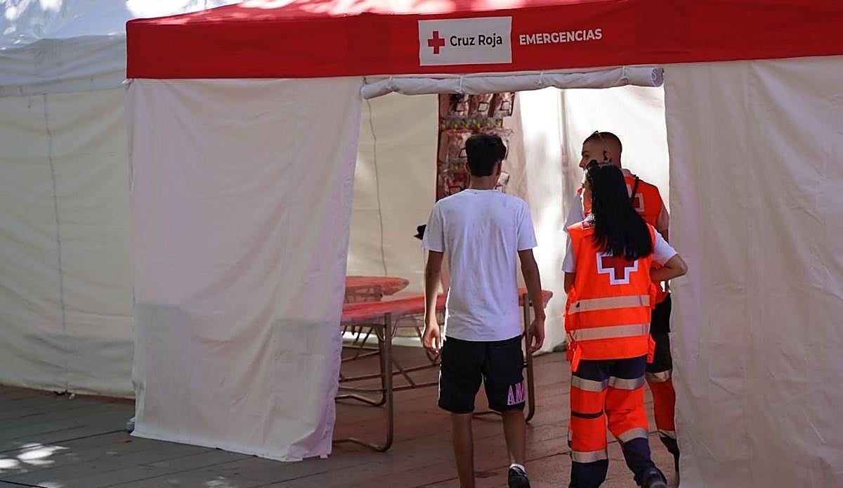 Cruz Roja suma 141 atenciones en los tres primeros días de San Mateo, con 29 traslados a centros sanitarios