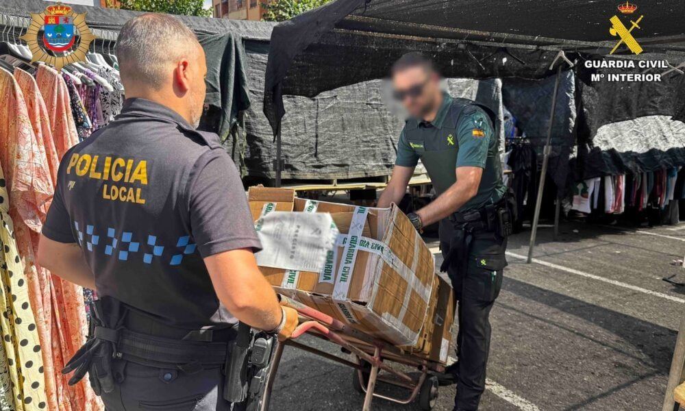 La Guardia Civil desmantela en mercadillos riojanos una red de ropa falsificada valorada en 750.000 euros