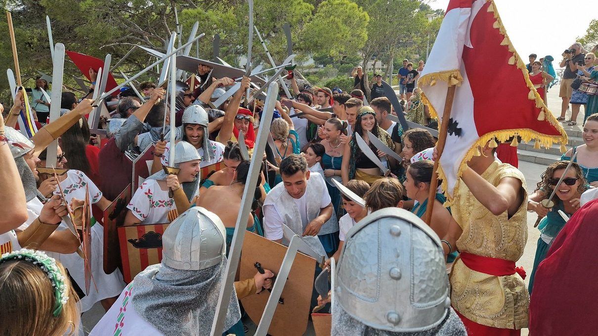 Santa Ponça revive este sábado la conquista de Mallorca con 1.500 guerreros en el agua