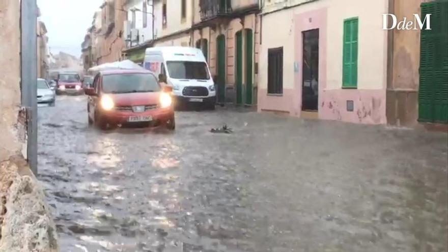 Mallorca se enfrenta a uno de los temporales más intensos del otoño con inundaciones y colapso en las carreteras