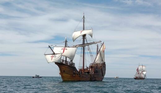 La réplica de la mítica carabela que llegó a América recala en Avilés a principios de octubre