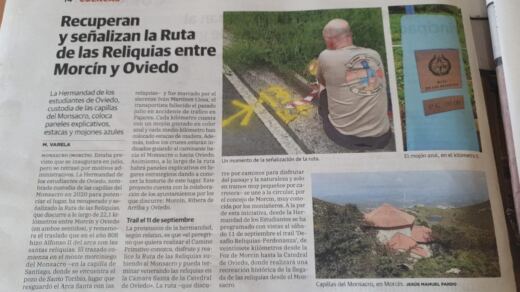 Vox denuncia que la señalización de la Ruta de las Reliquias desaparece justo al entrar en Oviedo