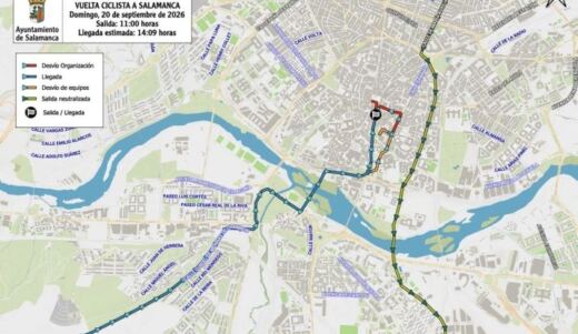 La Vuelta Ciclista toma Salamanca este domingo y corta el tráfico desde la Concordia hasta la Plaza Mayor