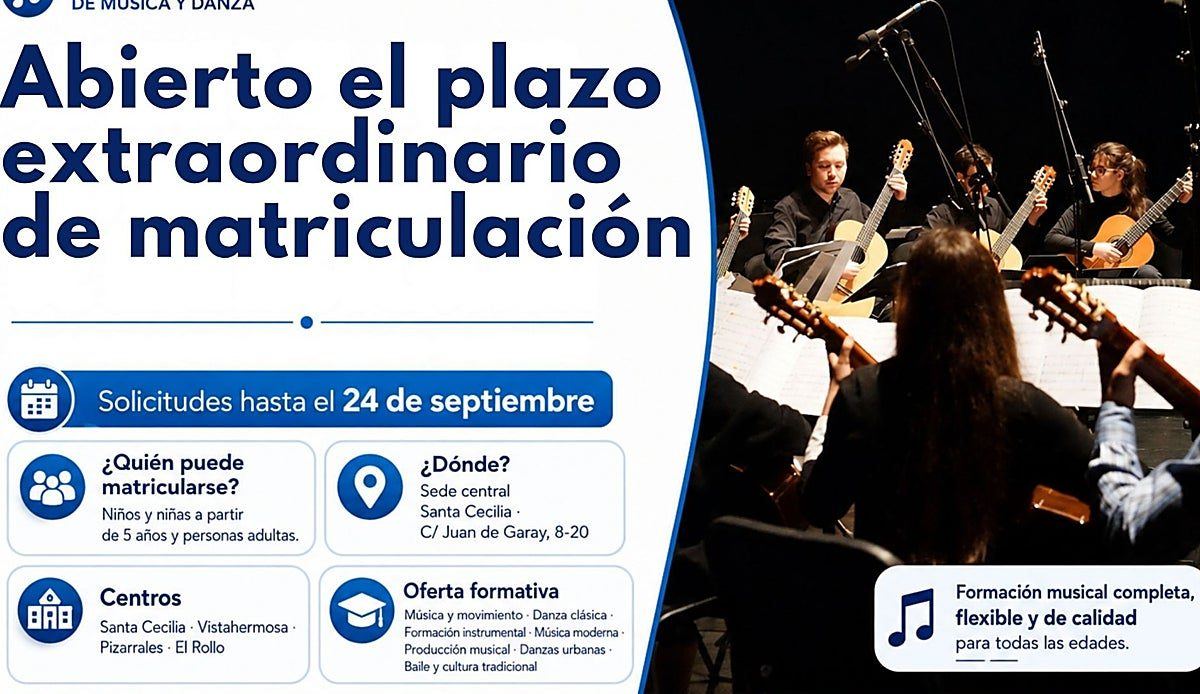 La Escuela Municipal de Música y Danza de Salamanca abre sus puertas a nuevos alumnos hasta el 24 de septiembre