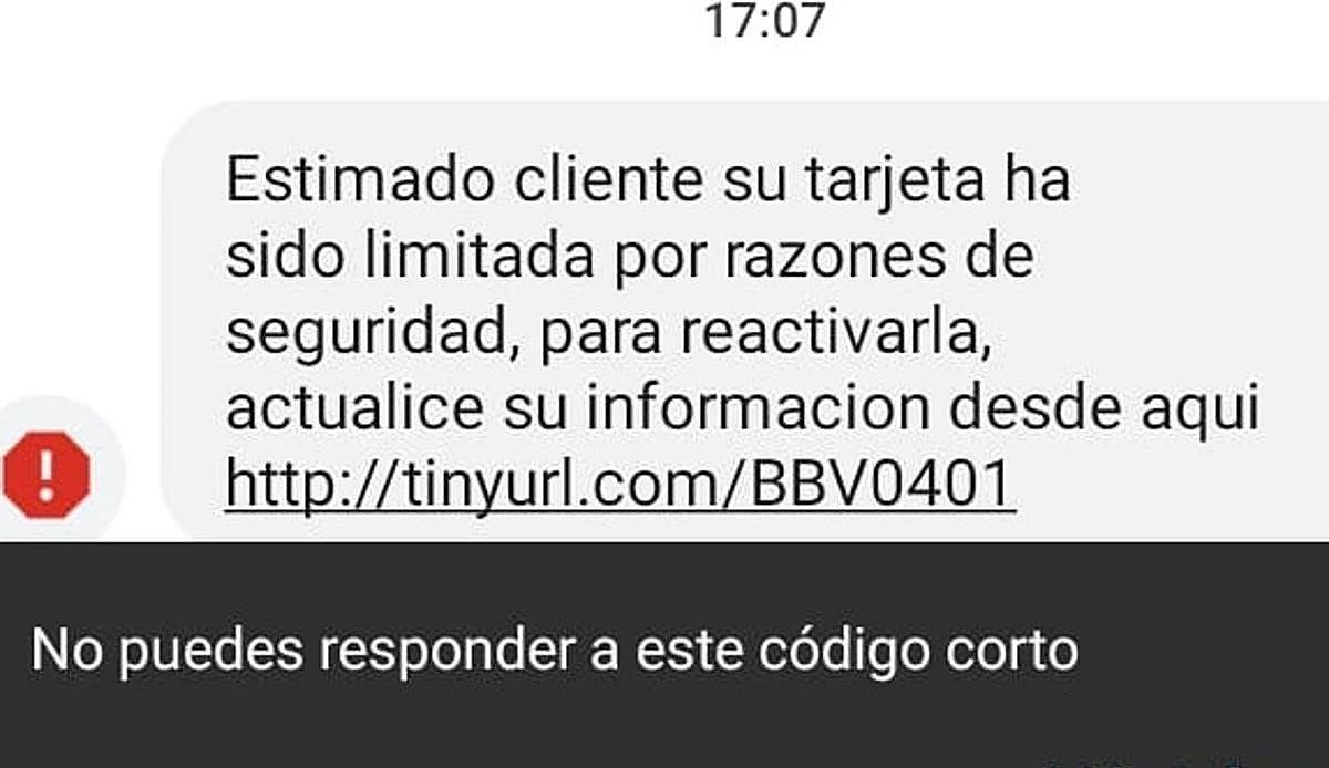 Dos familias salmantinas pierden casi 37.000 euros por un SMS que parecía de su banco