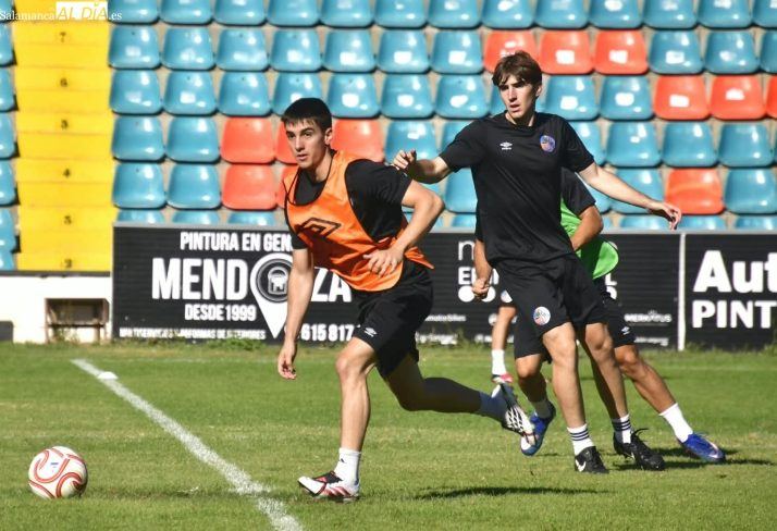 Cinco bajas ensombrecen el último entrenamiento del Salamanca UDS antes de arrancar la liga en Guadalajara