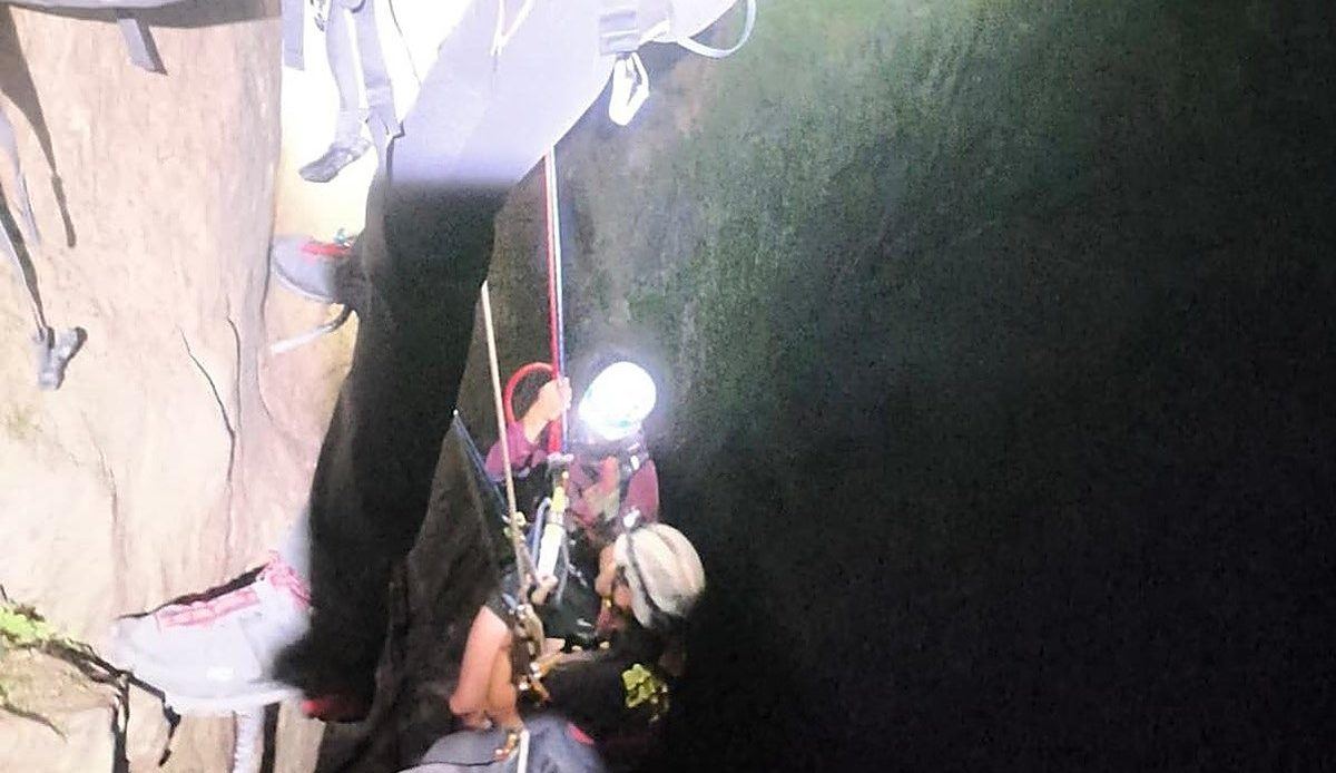 Un escalador valenciano queda suspendido a 30 metros en la vía ferrata de Ramales y es rescatado sin heridas