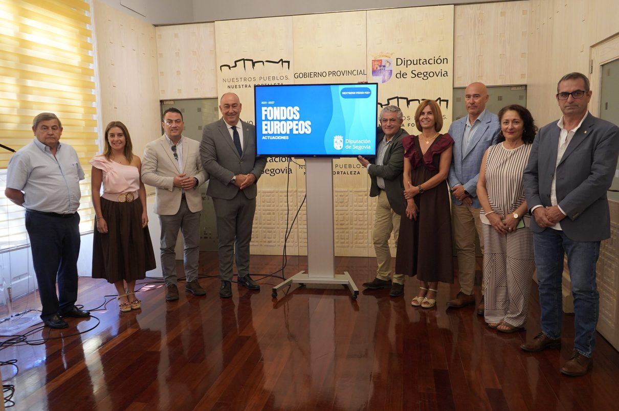 La Diputación de Segovia reparte 16 millones de euros europeos entre sus municipios para frenar el declive del mundo rural