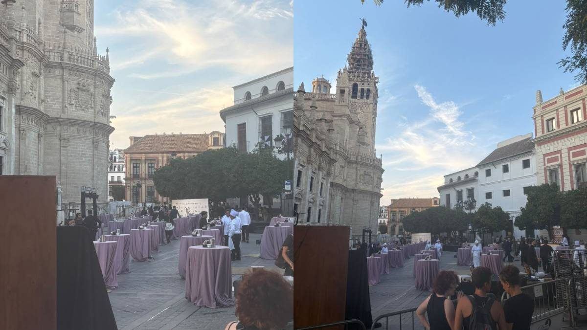 Una gala privada a los pies de la Giralda enciende el debate sobre el uso del espacio público en Sevilla
