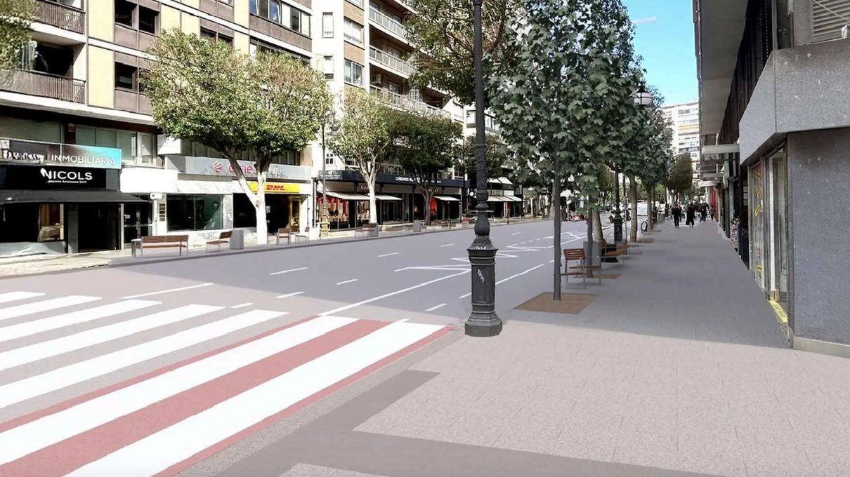 La calle Colón de Valencia recupera su cara más nueva: más de la mitad reformada antes del otoño