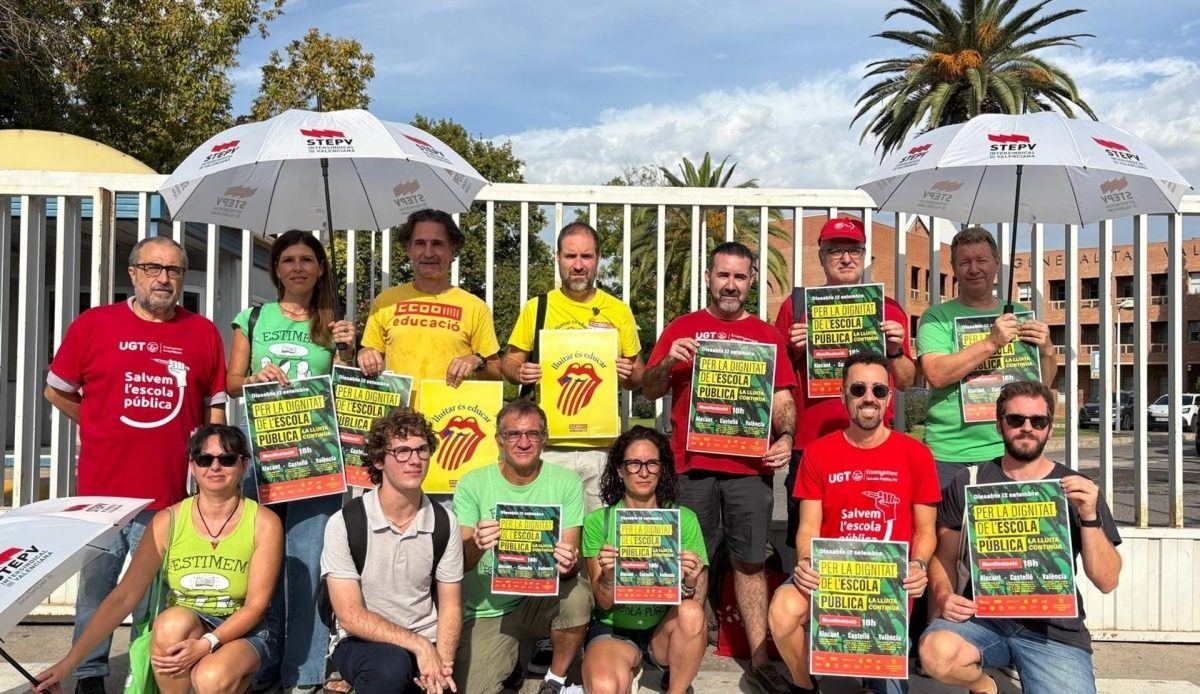 La educación pública valenciana sale a la calle este sábado: sindicatos y familias acusan a la Conselleria de "echar gasolina