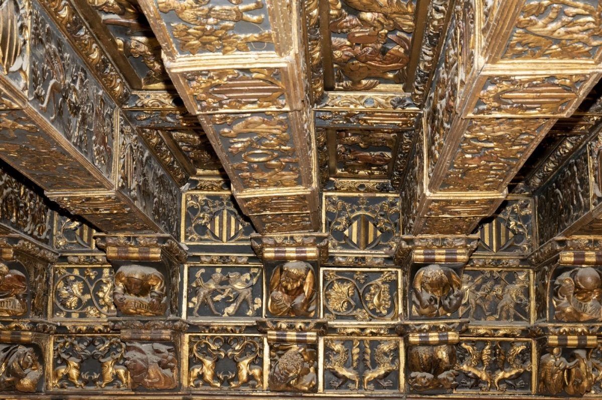 Valencia rescata el techo dorado de la Lonja en el año de su 30 aniversario como Patrimonio Mundial