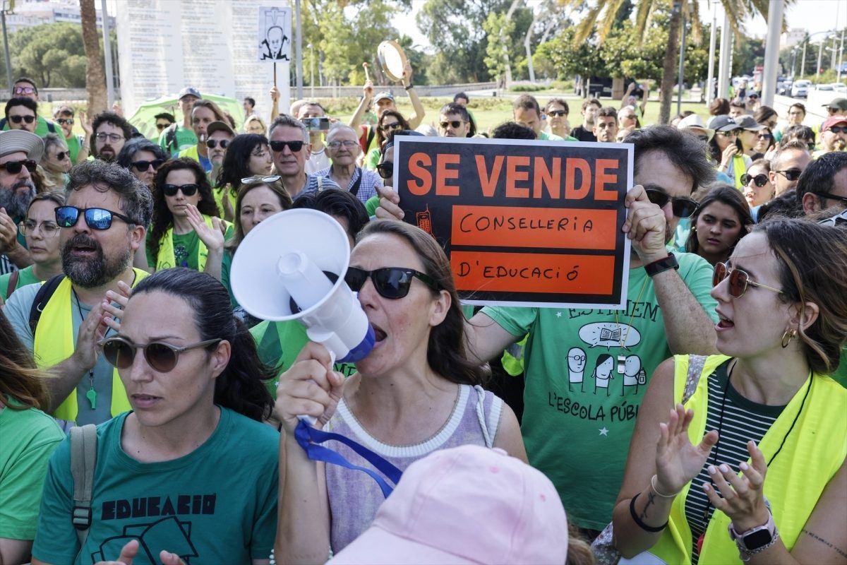 El profesorado valenciano vuelve a la calle el 12 de septiembre para arrancar el curso con movilizaciones