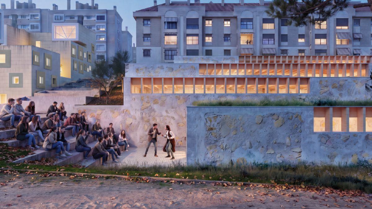 Parquesol tendrá un espacio joven con sala de cine y salas de ensayo que imita la silueta del cerro junto al Pisuerga