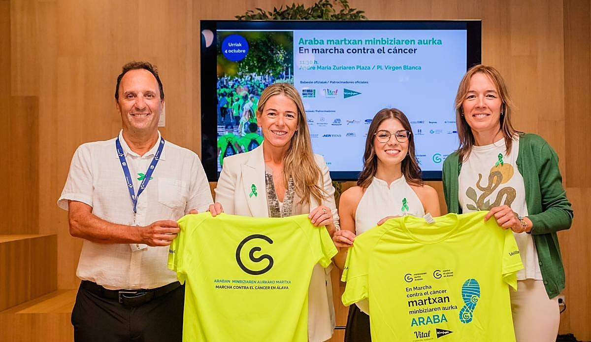 Vitoria toma las calles el 4 de octubre para plantar cara al cáncer: seis diagnósticos nuevos cada día en Álava