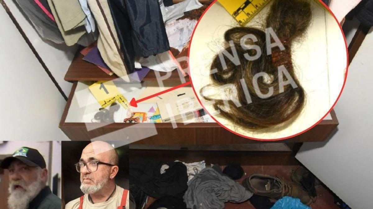 El domicilio de los hermanos González esconde mechones de pelo, dientes humanos y ropa interior robada junto a los restos de